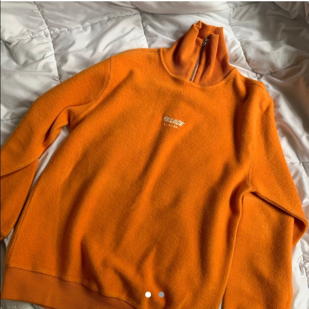 Palace orange turtleneck sweater